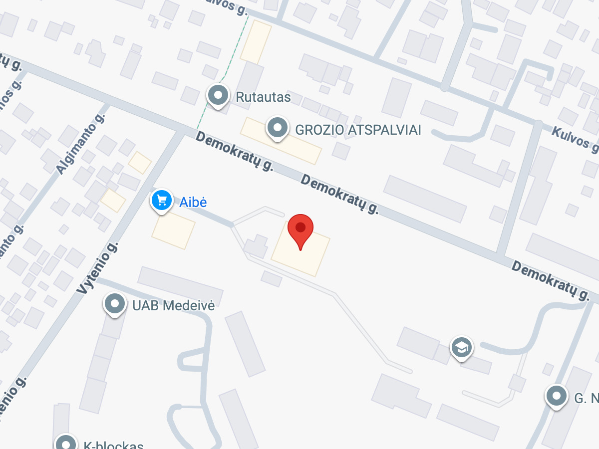 Map of Baseinas "Vilija" - Demokratų g. 34, Kaunas