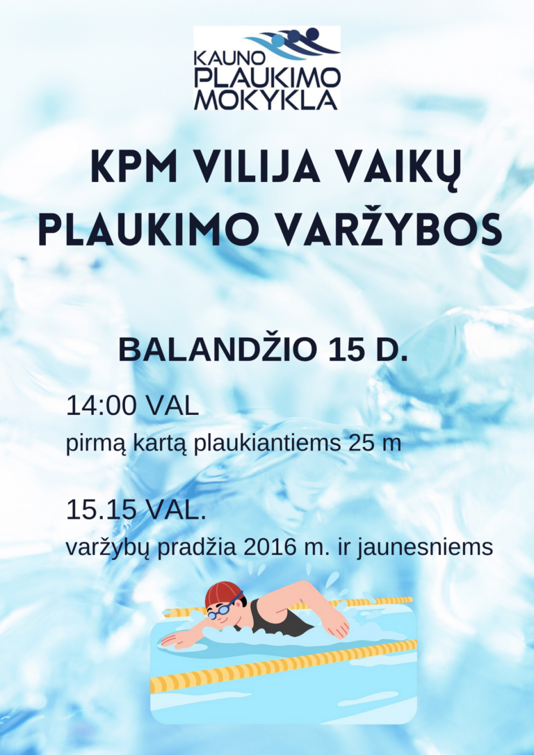 KPM Vilija vaikų plaukimo varžybos